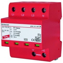 DEHN+SOHNE Комбинированное УЗИП класс I; уровень защиты III + IV; для систем TNS
